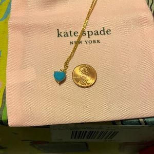 Kate Spade turquoise heart necklace